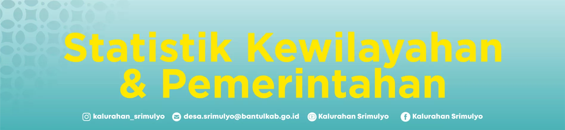 Statistik Desa Srimulyo-Bantul